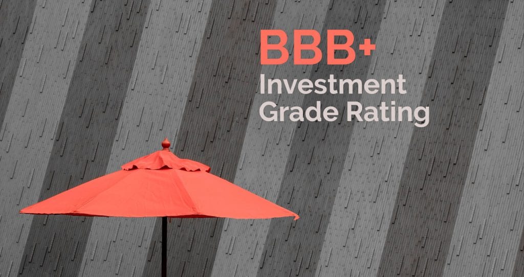 BBB+ Investment Grade Rating