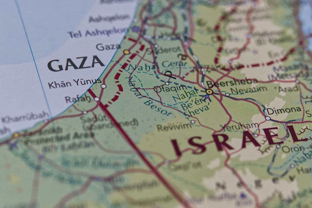 Israel - Gaza Map