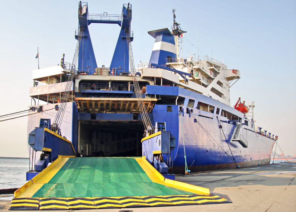 RoRo: Specialised vessel for electric vehicles transport.