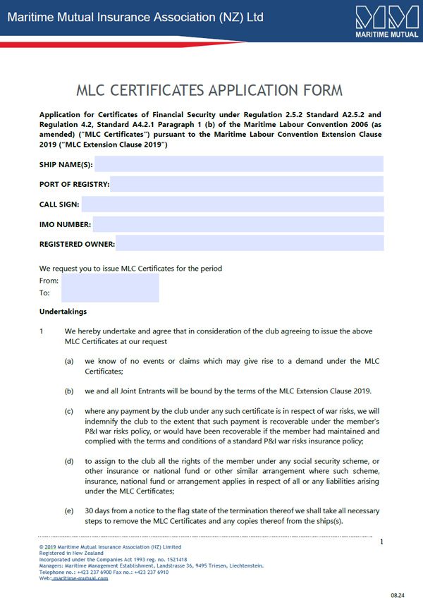 MLC Application Form Thumbnail